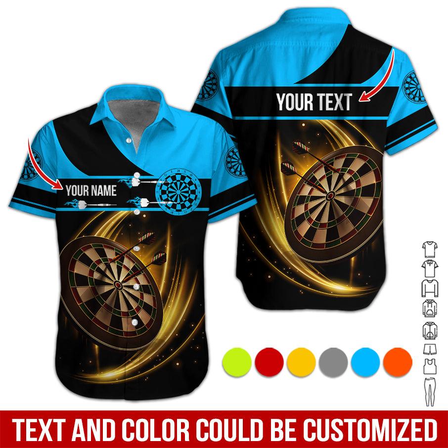 Customized Name & Text Darts Hawaiian Shirt, Personalized Darts Team Is My Life Hawaiian Shirts - Gift For Darts Lovers, Darts Players Uniforms - Amzanimalsgift