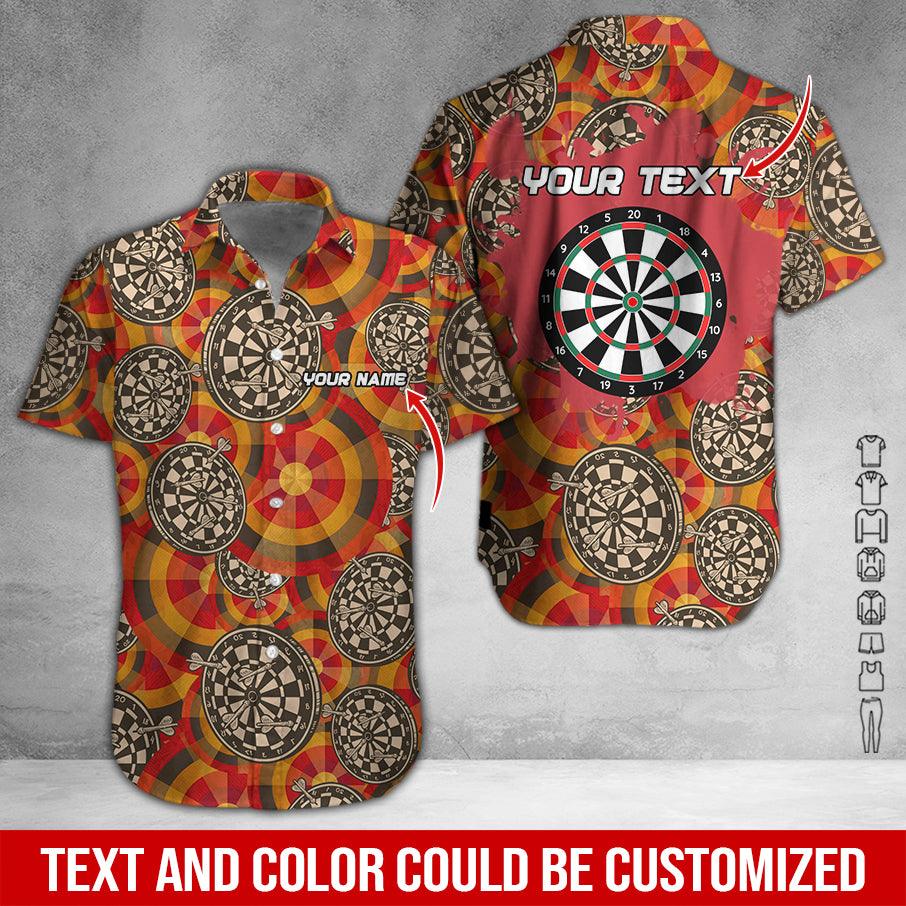 Customized Name & Text Darts Hawaiian Shirt, Personalized Darts Team Is My Love Hawaiian Shirts - Gift For Darts Lovers, Darts Players Uniforms - Amzanimalsgift