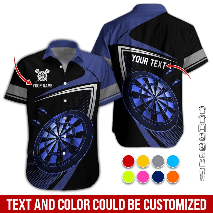 Customized Name & Text Darts Hawaiian Shirt, Personalized Love Darts Hawaiian Shirts - Gift For Darts Lovers, Darts Players Uniforms - Amzanimalsgift