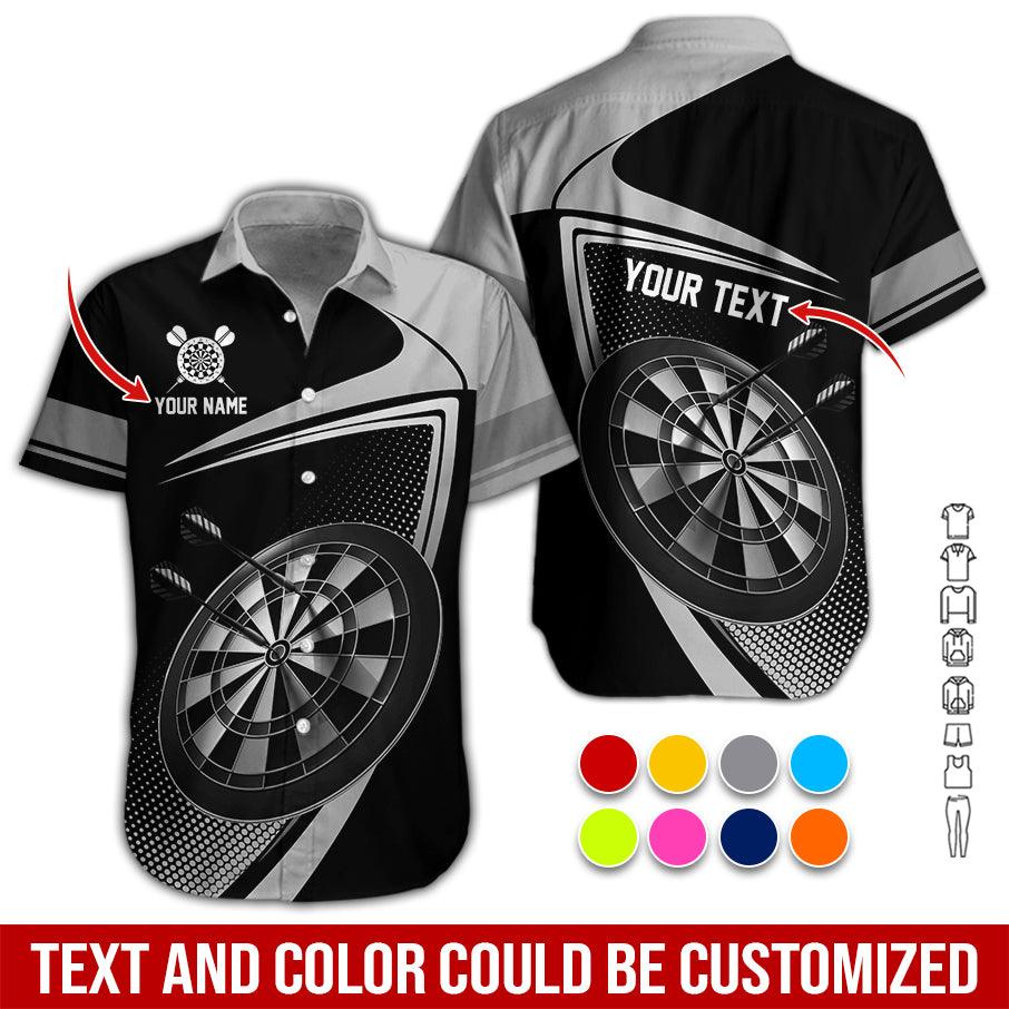 Customized Name & Text Darts Hawaiian Shirt, Personalized Love Darts Hawaiian Shirts - Gift For Darts Lovers, Darts Players Uniforms - Amzanimalsgift