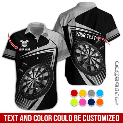Customized Name & Text Darts Hawaiian Shirt, Personalized Love Darts Hawaiian Shirts - Gift For Darts Lovers, Darts Players Uniforms - Amzanimalsgift