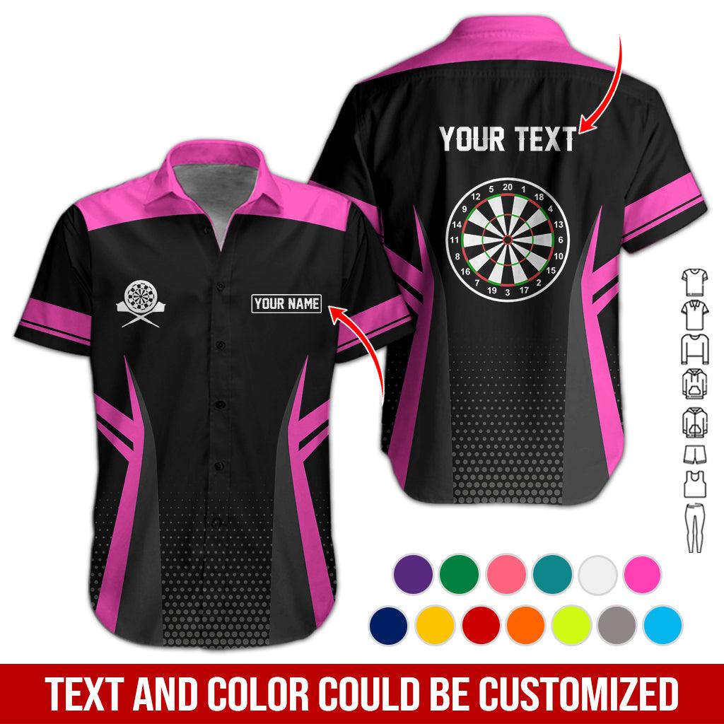 Customized Name & Text Darts Hawaiian Shirt, Personalized Name Darts Hawaiian Shirts - Gift For Darts Lovers, Darts Players Uniforms - Amzanimalsgift