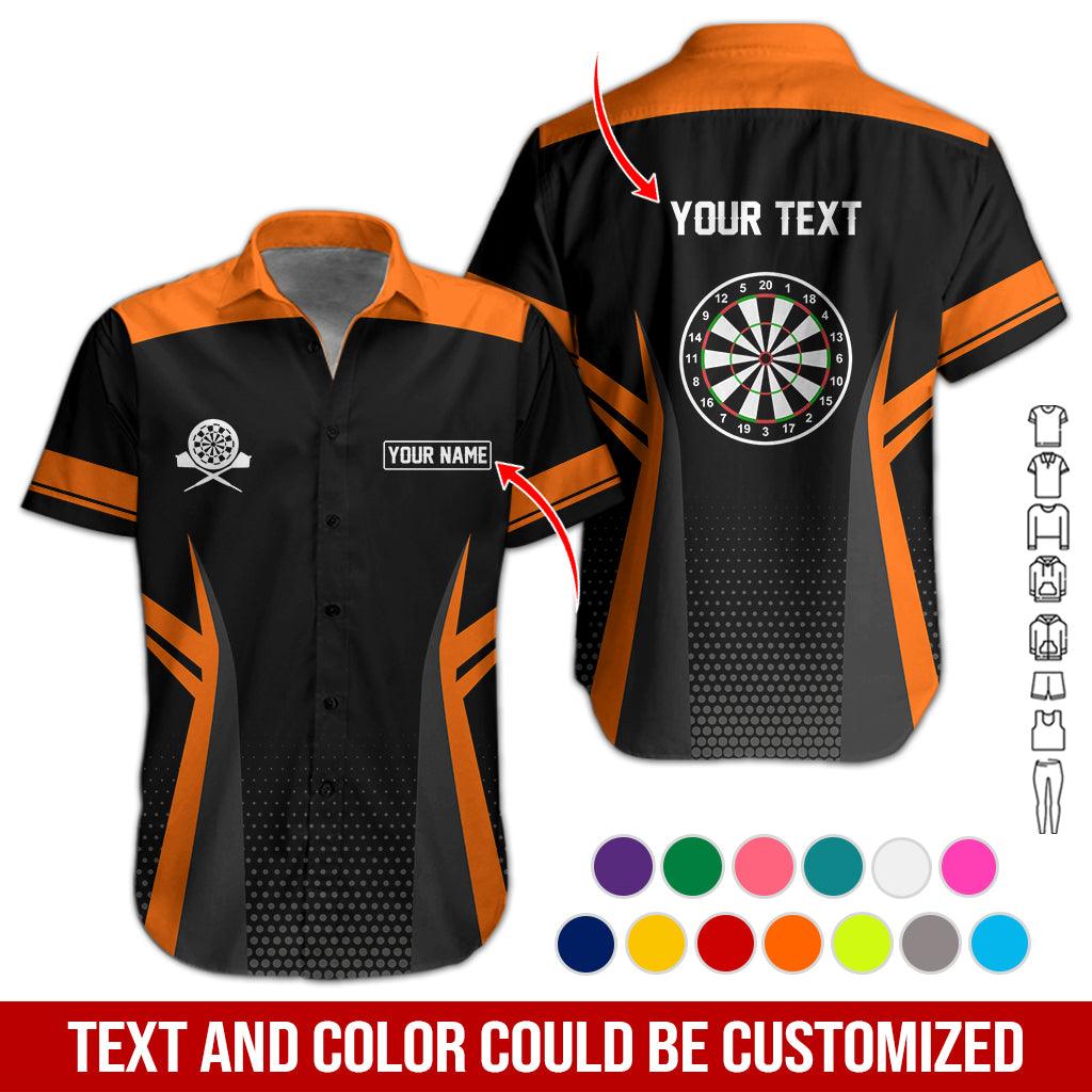 Customized Name & Text Darts Hawaiian Shirt, Personalized Name Darts Hawaiian Shirts - Gift For Darts Lovers, Darts Players Uniforms - Amzanimalsgift