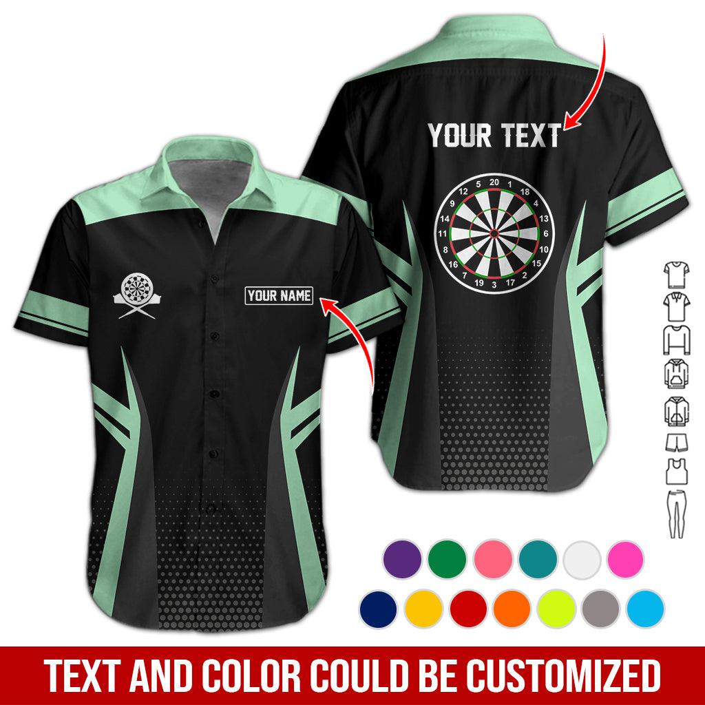 Customized Name & Text Darts Hawaiian Shirt, Personalized Name Darts Hawaiian Shirts - Gift For Darts Lovers, Darts Players Uniforms - Amzanimalsgift