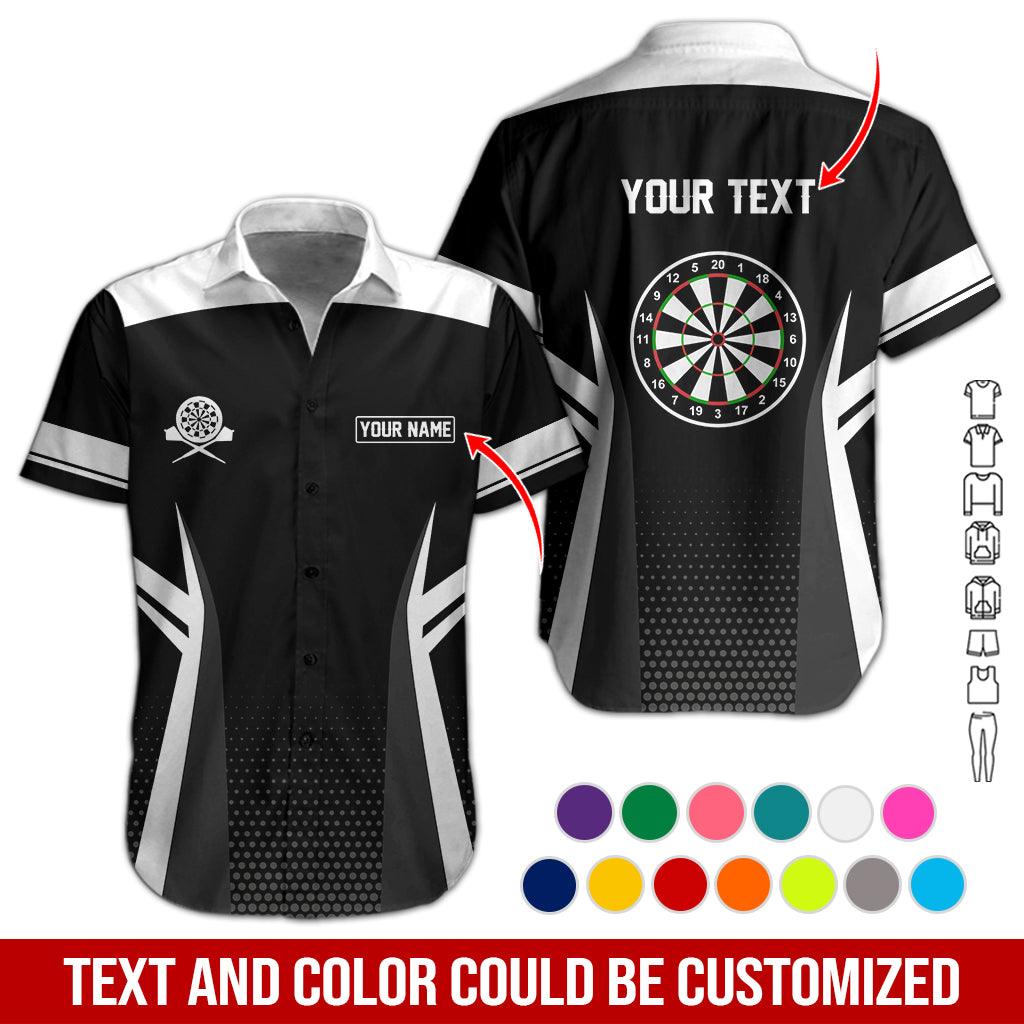 Customized Name & Text Darts Hawaiian Shirt, Personalized Name Darts Hawaiian Shirts - Gift For Darts Lovers, Darts Players Uniforms - Amzanimalsgift