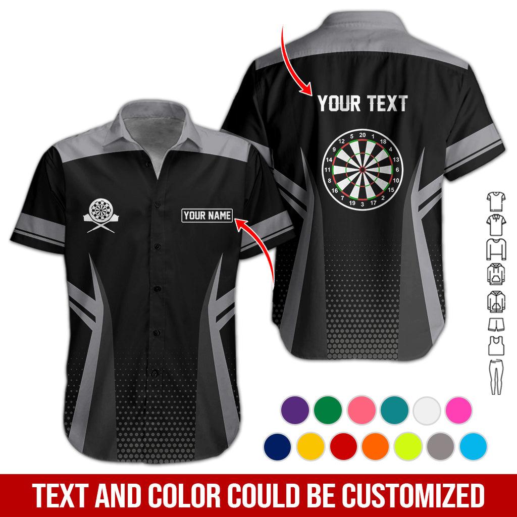 Customized Name & Text Darts Hawaiian Shirt, Personalized Name Darts Hawaiian Shirts - Gift For Darts Lovers, Darts Players Uniforms - Amzanimalsgift