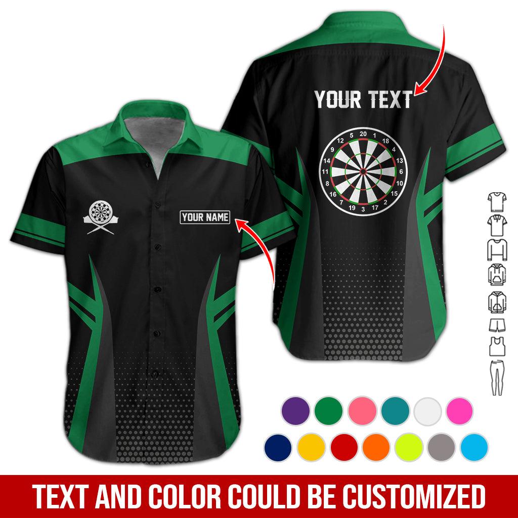 Customized Name & Text Darts Hawaiian Shirt, Personalized Name Darts Hawaiian Shirts - Gift For Darts Lovers, Darts Players Uniforms - Amzanimalsgift