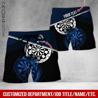 Customized Name & Text Darts Hawaiian Shirts, Personalized Name Darts Uniforms Aloha Shirt For Men & Women - Gift For Darts Lovers, Darts Team Players - Amzanimalsgift