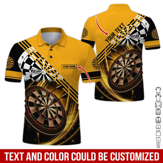 Customized Name & Text Darts Polo Shirt, Personalized Darts Is My Life Polo Shirt For Men - Perfect Gift For Darts Lovers, Darts Players, Darts Team - Amzanimalsgift