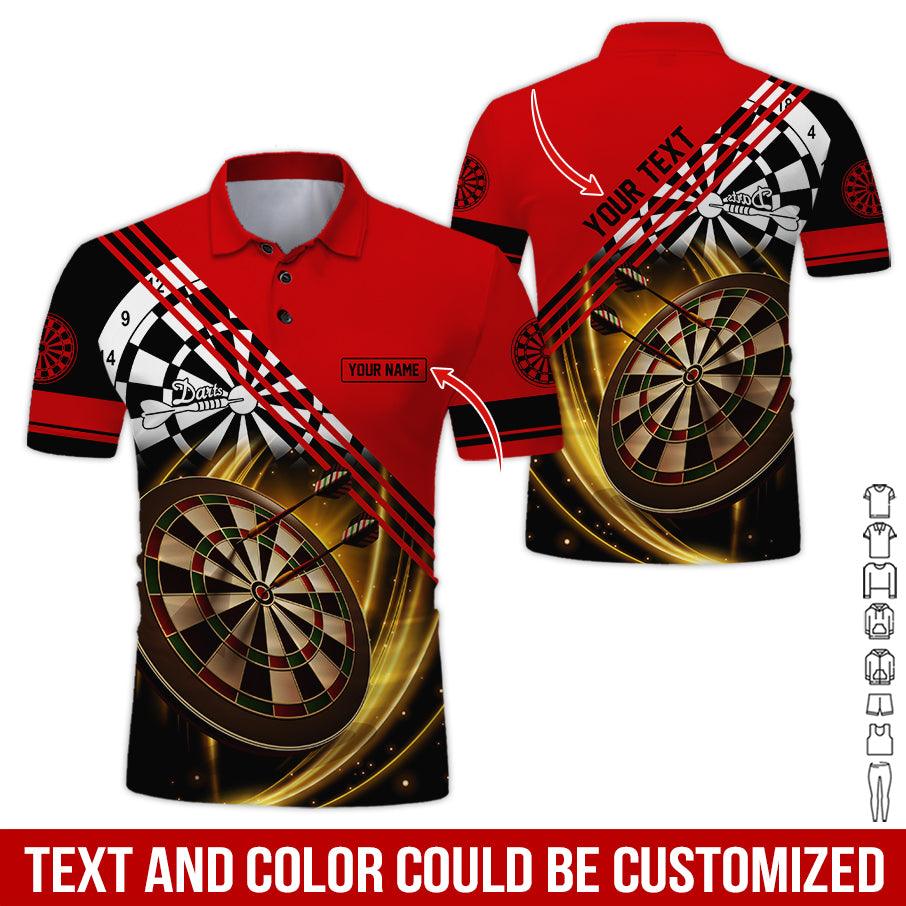 Customized Name & Text Darts Polo Shirt, Personalized Darts Is My Life Polo Shirt For Men - Perfect Gift For Darts Lovers, Darts Players, Darts Team - Amzanimalsgift
