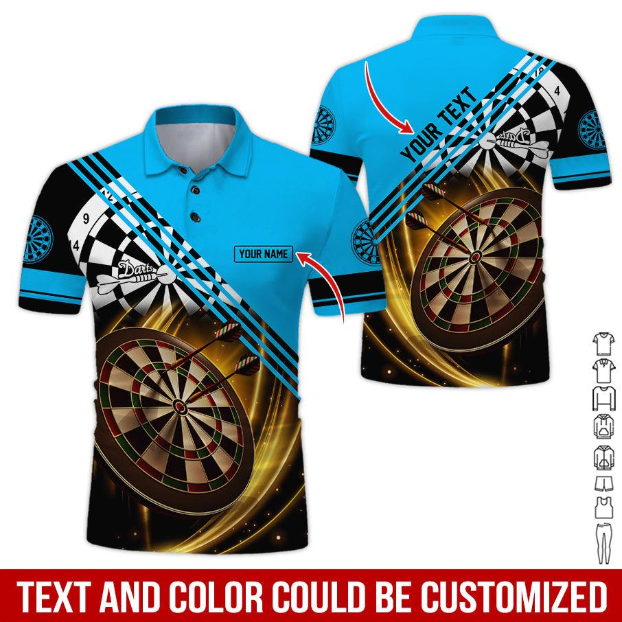 Customized Name & Text Darts Polo Shirt, Personalized Darts Is My Life Polo Shirt For Men - Perfect Gift For Darts Lovers, Darts Players, Darts Team - Amzanimalsgift