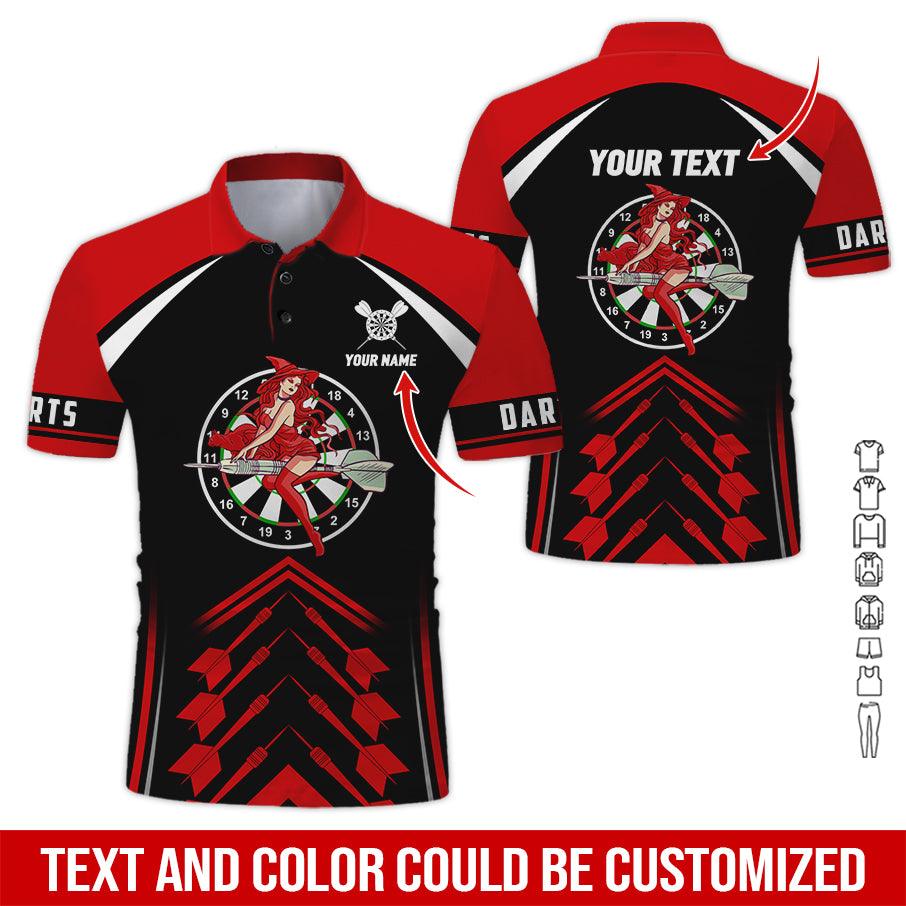 Cricket Jersey design Black and Red with Triangle Effect