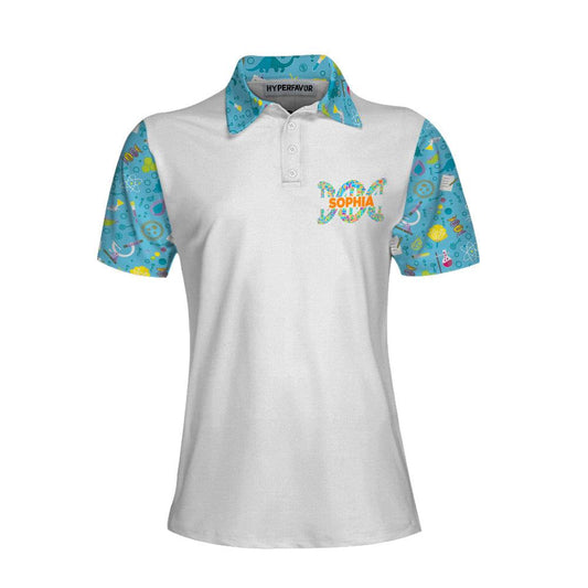 Customized Name Biology Women Polo Shirts - There's No Crying In Biology Custom Women Polo - Perfect Gift For Women, Biology Lovers - Amzanimalsgift