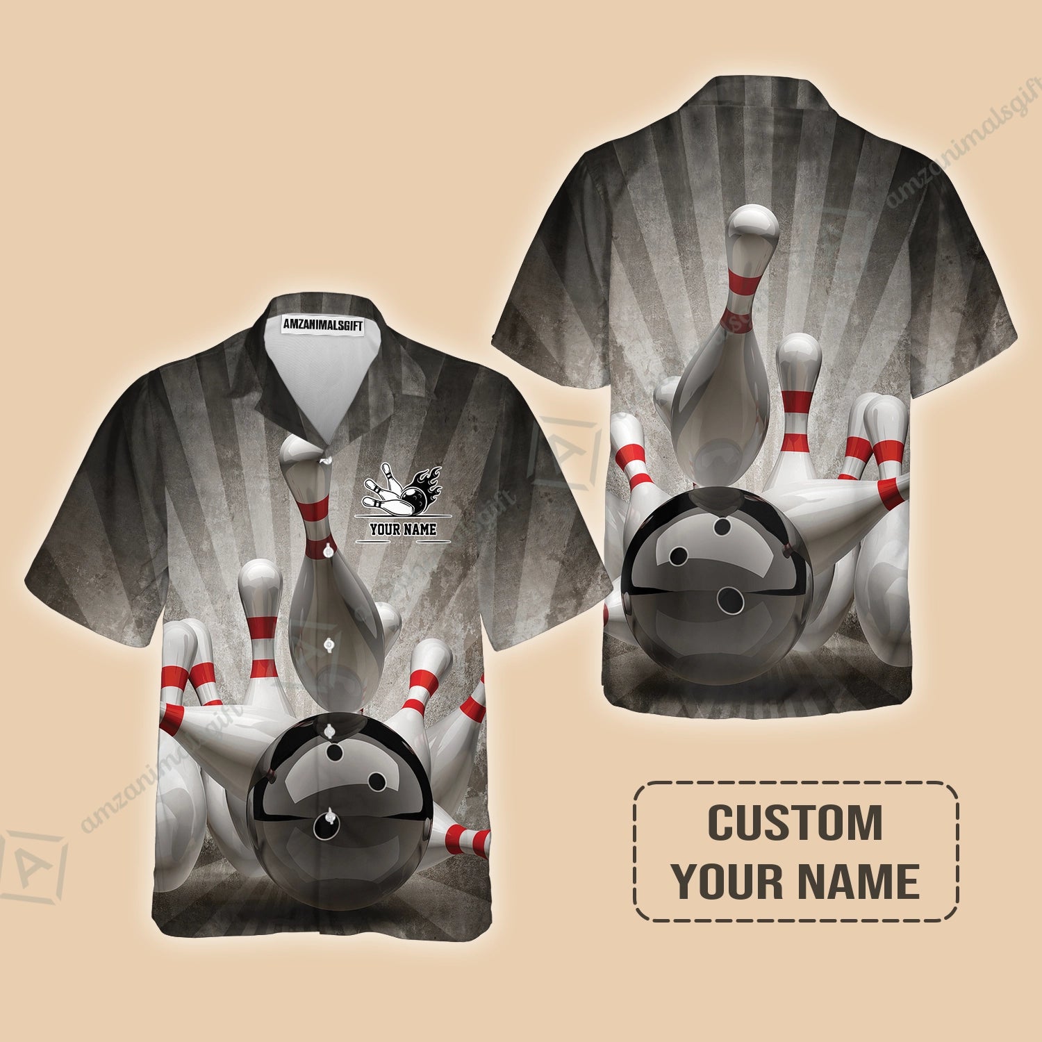 Customized Name Bowling Hawaiian Shirt, Bowling Apparel For Men And Women, Bowling Team - Perfect Outfit For Bowling Lovers, Bowlers