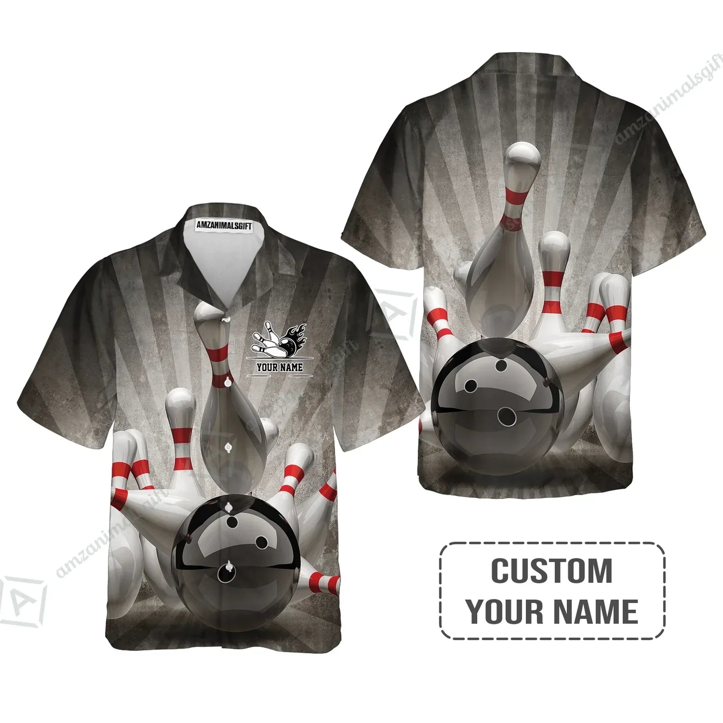 Customized Name Bowling Hawaiian Shirt, Bowling Apparel For Men And Women, Bowling Team - Perfect Outfit For Bowling Lovers, Bowlers