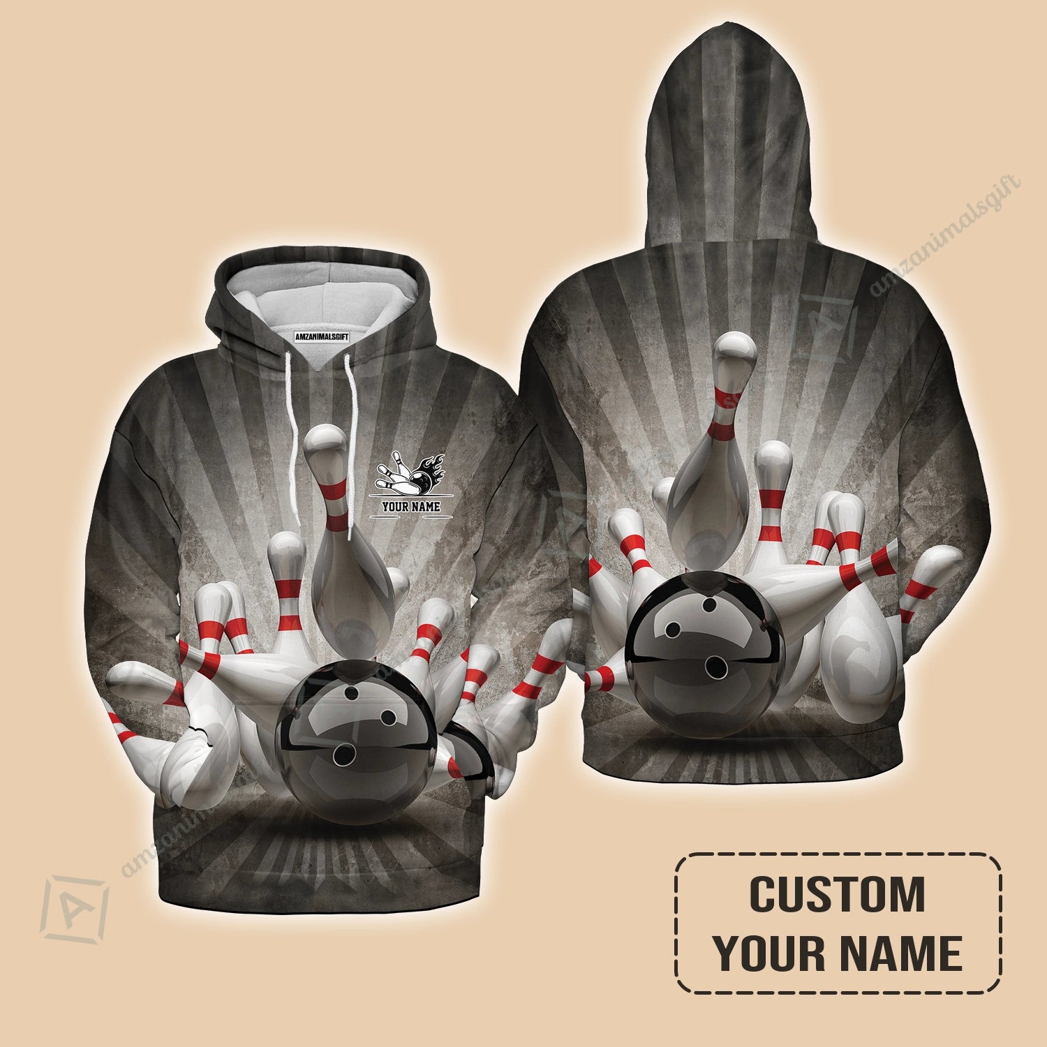 Customized Name Bowling Hoodie, Bowling Shirt For Men And Women, Bowling Team - Perfect Outfit For Bowling Lovers, Bowlers