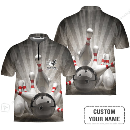 Customized Name Bowling Women Polo Shirt, Bowling Apparel For Men And Women, Bowling Team - Perfect Outfit For Bowling Lovers, Bowlers