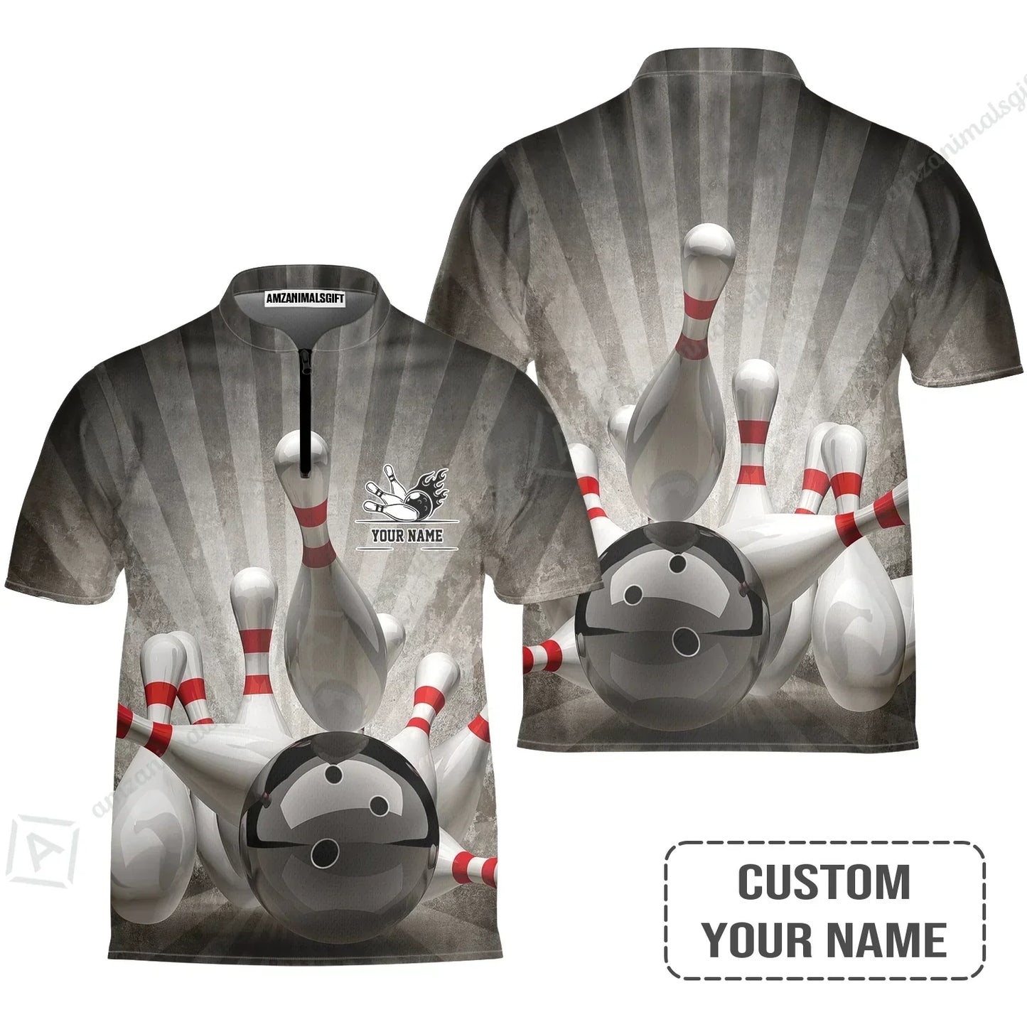Customized Name Bowling Long Polo Shirt, Bowling Apparel For Men And Women, Bowling Team - Perfect Outfit For Bowling Lovers, Bowlers