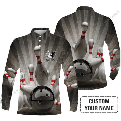 Customized Name Bowling Polo Shirt, Bowling Apparel For Men And Women, Bowling Team - Perfect Outfit For Bowling Lovers, Bowlers