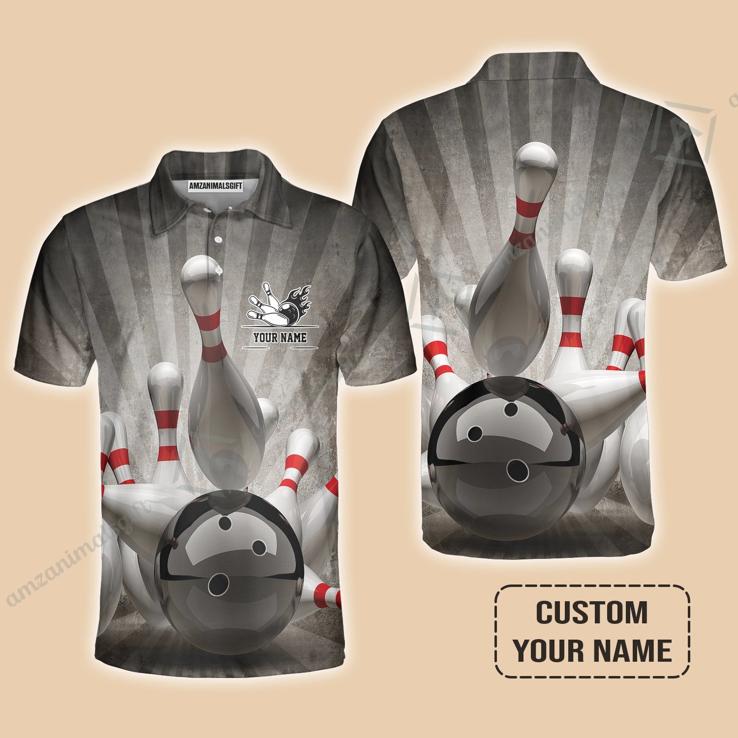 Customized Name Bowling Polo Shirt, Bowling Apparel For Men And Women, Bowling Team - Perfect Outfit For Bowling Lovers, Bowlers