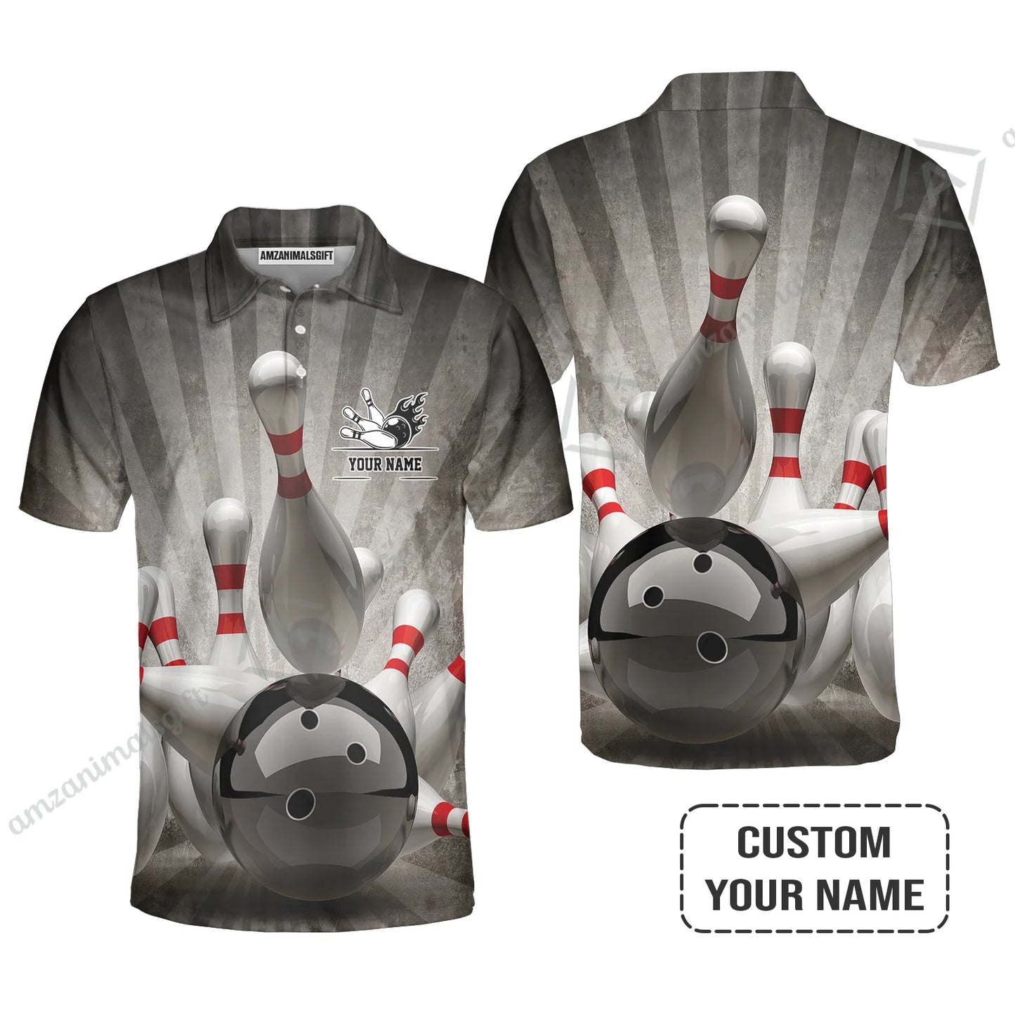 Customized Name Bowling Polo Shirt, Bowling Apparel For Men And Women, Bowling Team - Perfect Outfit For Bowling Lovers, Bowlers