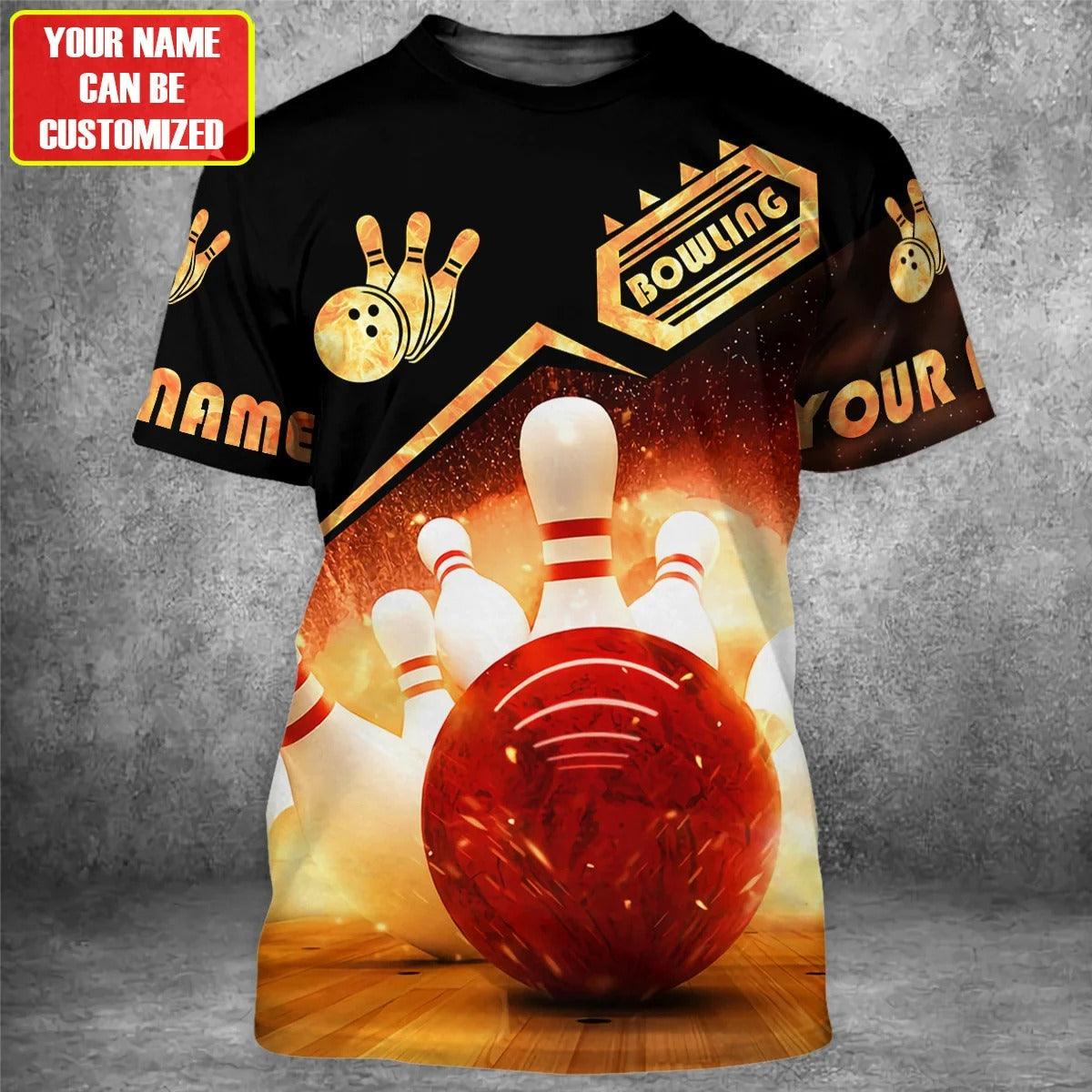 Customized Name Bowling T Shirt, Personalized Bowling Shirt For Men And Women, Bowling Team - Perfect Gift For Bowling Lovers - Amzanimalsgift