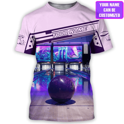 Customized Name Bowling T Shirt, Personalized Name Bowling Shirt For Women, Bowling Team Players Shirt - Best Gift For Ladies, Bowling Lovers - Amzanimalsgift