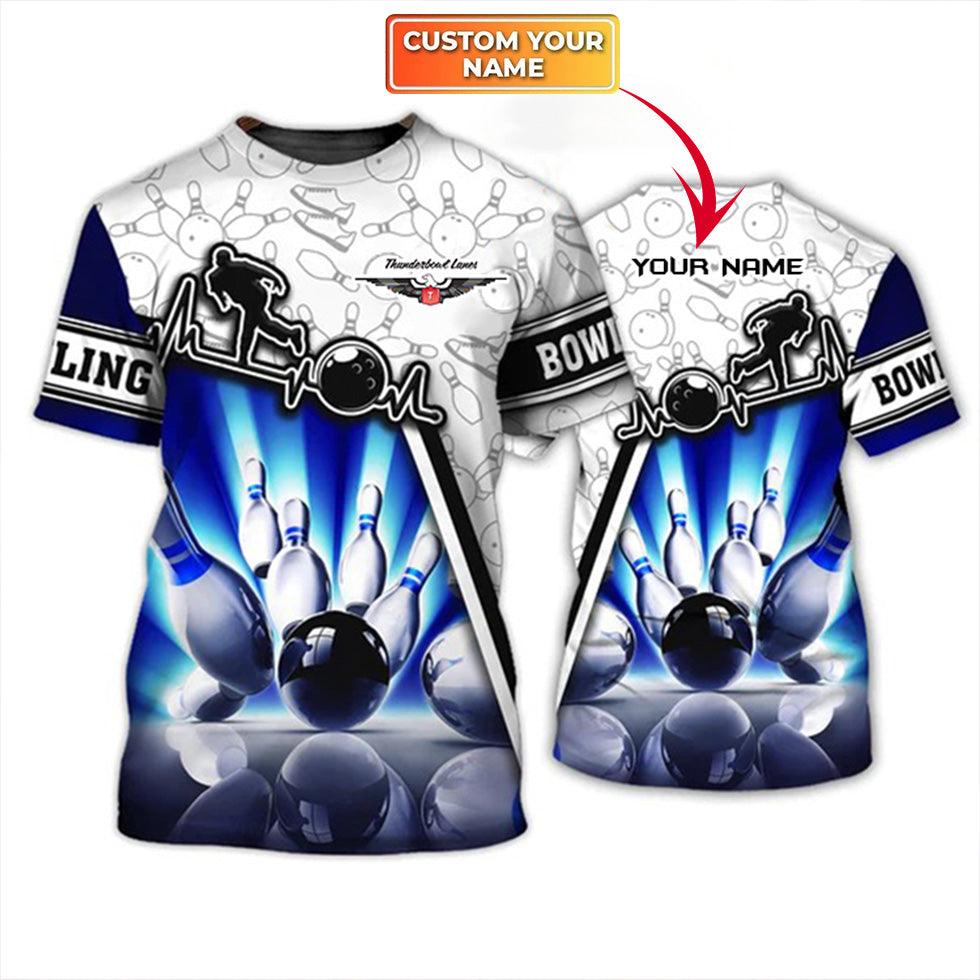 Customized Name Bowling Hoodies, Thunderbowl Lanes Unique Bowling Shirt For Men Women, Perfect Gift For Bowling Lovers, Bowlers