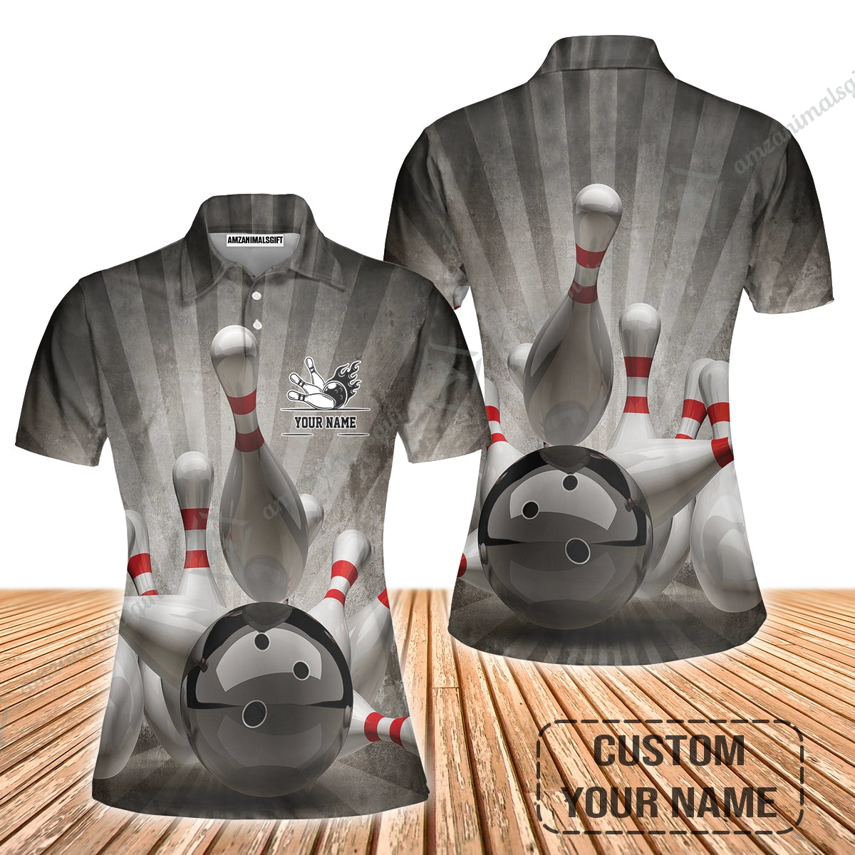 Customized Name Bowling Women Polo Shirt, Bowling Apparel For Men And Women, Bowling Team - Perfect Outfit For Bowling Lovers, Bowlers