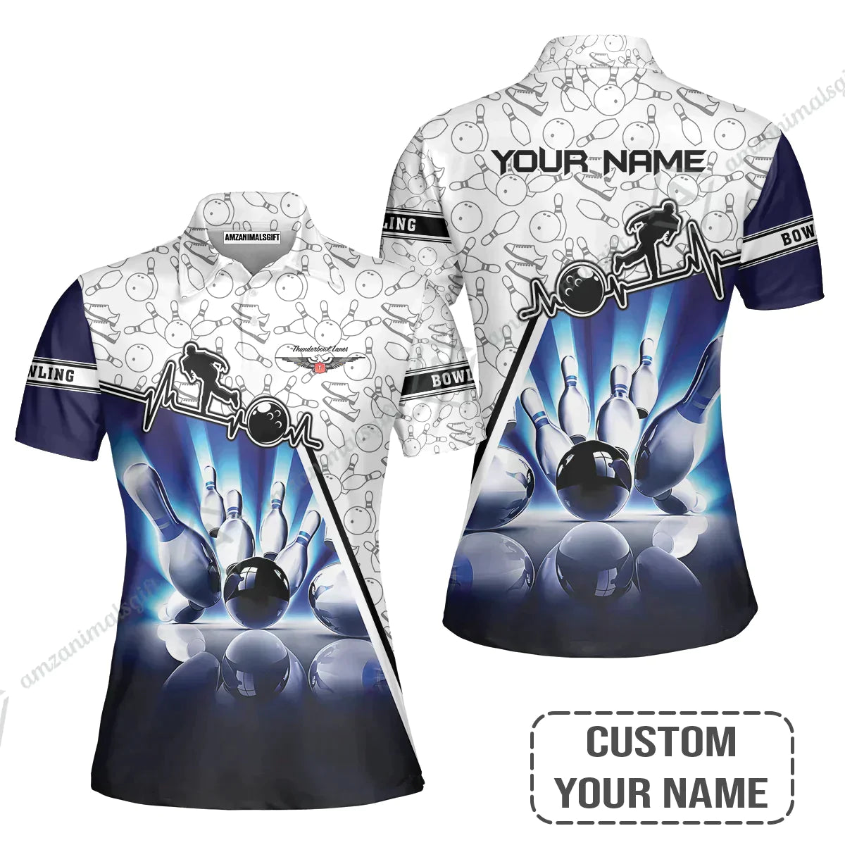 Customized Name Bowling Sweatshirts, Thunderbowl Lanes Unique Bowling Shirt For Men Women, Perfect Gift For Bowling Lovers, Bowlers