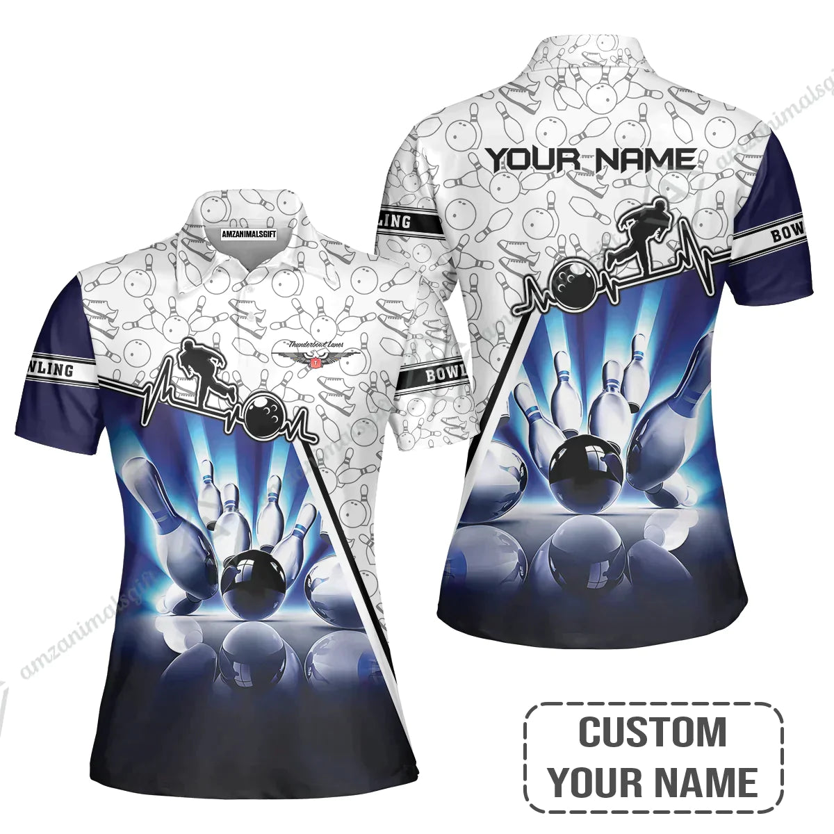 Customized Name Bowling Hoodies, Thunderbowl Lanes Unique Bowling Shirt For Men Women, Perfect Gift For Bowling Lovers, Bowlers