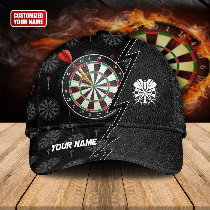 Customized Name Darts Classic Cap, Personalized Name Darts Classic Cap, Darts Hat For Men - Perfect Gift For Darts Lovers, Darts Players - Amzanimalsgift