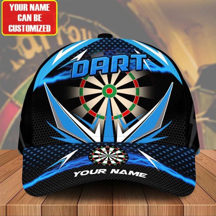 Customized Name Darts Classic Cap, Personalized Name Thunder Lightning Classic Cap, Darts Hat For Men - Perfect Gift For Darts Lovers, Darts Players - Amzanimalsgift