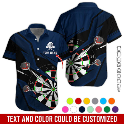 Customized Name Darts Hawaiian Shirt, Personalized Name Darts Hawaiian Shirts - Gift For Darts Lovers, Darts Players Uniforms - Amzanimalsgift