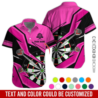 Customized Name Darts Hawaiian Shirt, Personalized Name Darts Hawaiian Shirts - Gift For Darts Lovers, Darts Players Uniforms - Amzanimalsgift