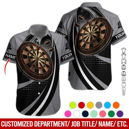 Customized Name Darts Hawaiian Shirt, Personalized Name Darts Hawaiian Shirts - Gift For Darts Lovers, Darts Players Uniforms - Amzanimalsgift
