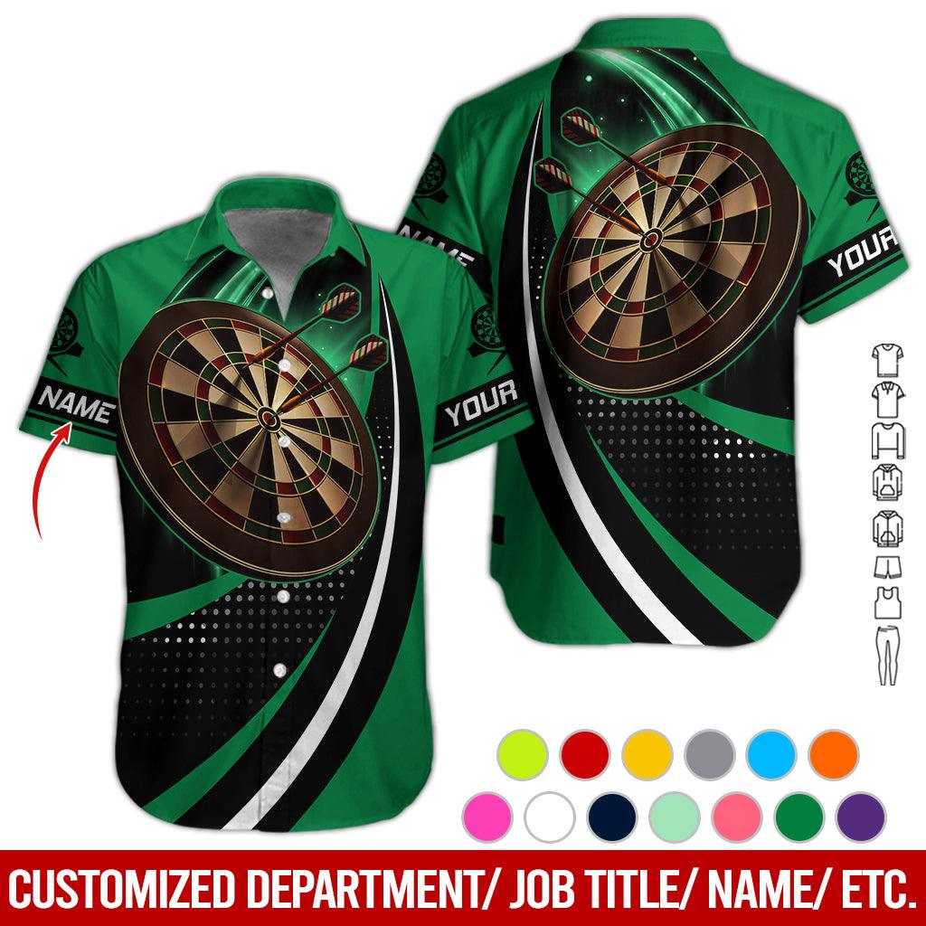 Customized Name Darts Hawaiian Shirt, Personalized Name Darts Hawaiian Shirts - Gift For Darts Lovers, Darts Players Uniforms - Amzanimalsgift