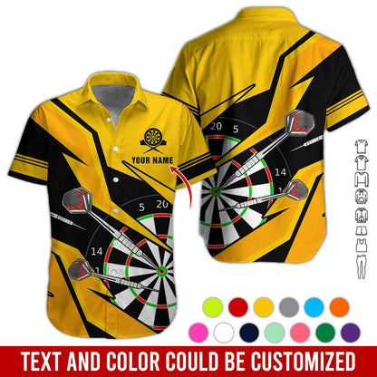 Customized Name Darts Hawaiian Shirt, Personalized Name Darts Hawaiian Shirts - Gift For Darts Lovers, Darts Players Uniforms - Amzanimalsgift