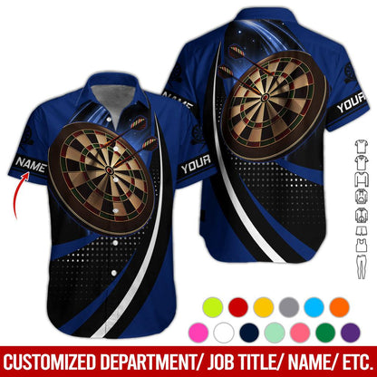 Customized Name Darts Hawaiian Shirt, Personalized Name Darts Hawaiian Shirts - Gift For Darts Lovers, Darts Players Uniforms - Amzanimalsgift