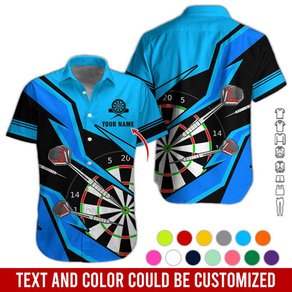 Customized Name Darts Hawaiian Shirt, Personalized Name Darts Hawaiian Shirts - Gift For Darts Lovers, Darts Players Uniforms - Amzanimalsgift