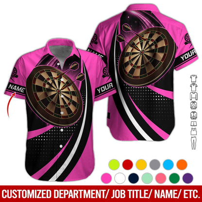 Customized Name Darts Hawaiian Shirt, Personalized Name Darts Hawaiian Shirts - Gift For Darts Lovers, Darts Players Uniforms - Amzanimalsgift