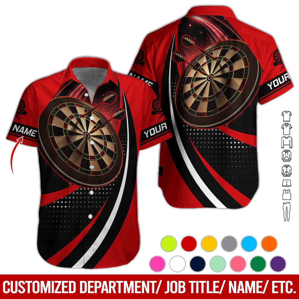 Customized Name Darts Hawaiian Shirt, Personalized Name Darts Hawaiian Shirts - Gift For Darts Lovers, Darts Players Uniforms - Amzanimalsgift