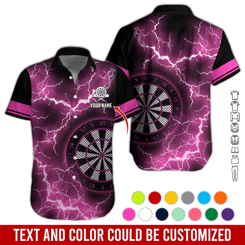 Customized Name Darts Hawaiian Shirt, Thunder Darts Personalized Darts Hawaiian Shirts - Gift For Darts Lovers, Darts Players Uniforms - Amzanimalsgift