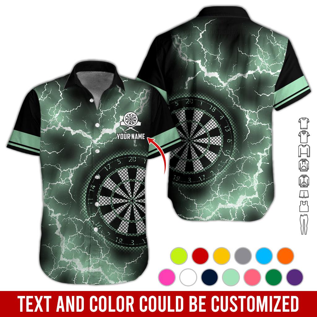 Customized Name Darts Hawaiian Shirt, Thunder Darts Personalized Darts Hawaiian Shirts - Gift For Darts Lovers, Darts Players Uniforms - Amzanimalsgift