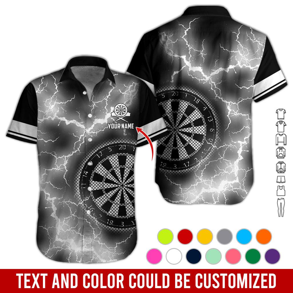 Customized Name Darts Hawaiian Shirt, Thunder Darts Personalized Darts Hawaiian Shirts - Gift For Darts Lovers, Darts Players Uniforms - Amzanimalsgift