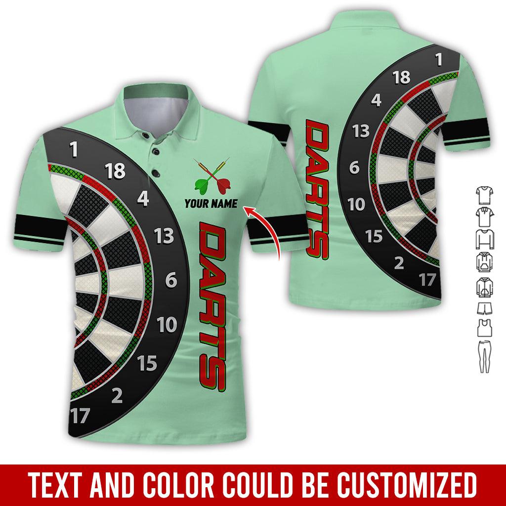 Customized Name Darts Polo Shirt, Personalized Name Darts Is My Love Polo Shirt For Men - Perfect Gift For Darts Lovers, Darts Players - Amzanimalsgift