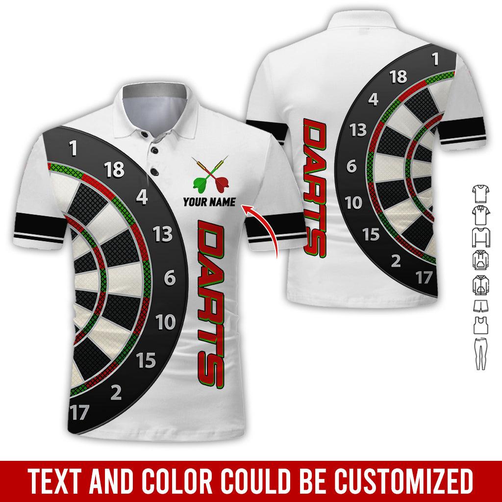 Customized Name Darts Polo Shirt, Personalized Name Darts Is My Love Polo Shirt For Men - Perfect Gift For Darts Lovers, Darts Players - Amzanimalsgift