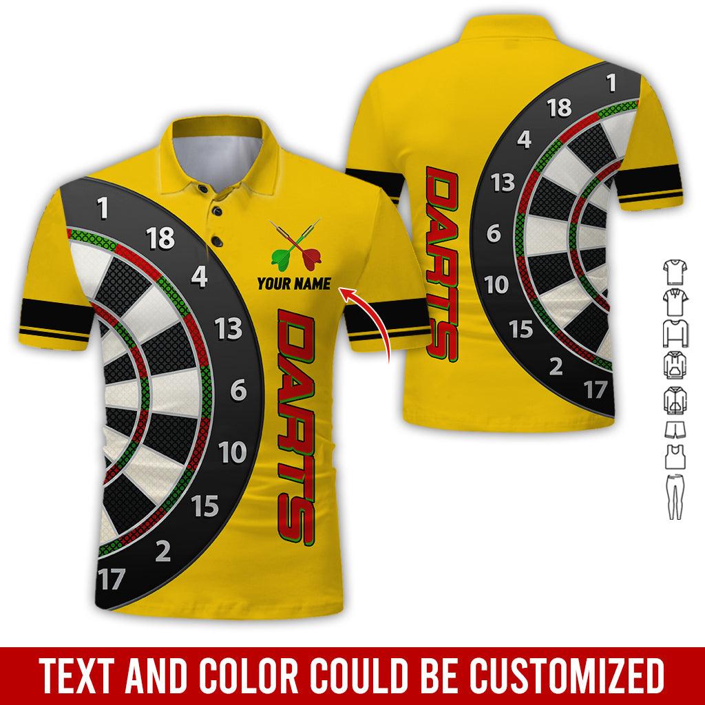 Customized Name Darts Polo Shirt, Personalized Name Darts Is My Love Polo Shirt For Men - Perfect Gift For Darts Lovers, Darts Players - Amzanimalsgift