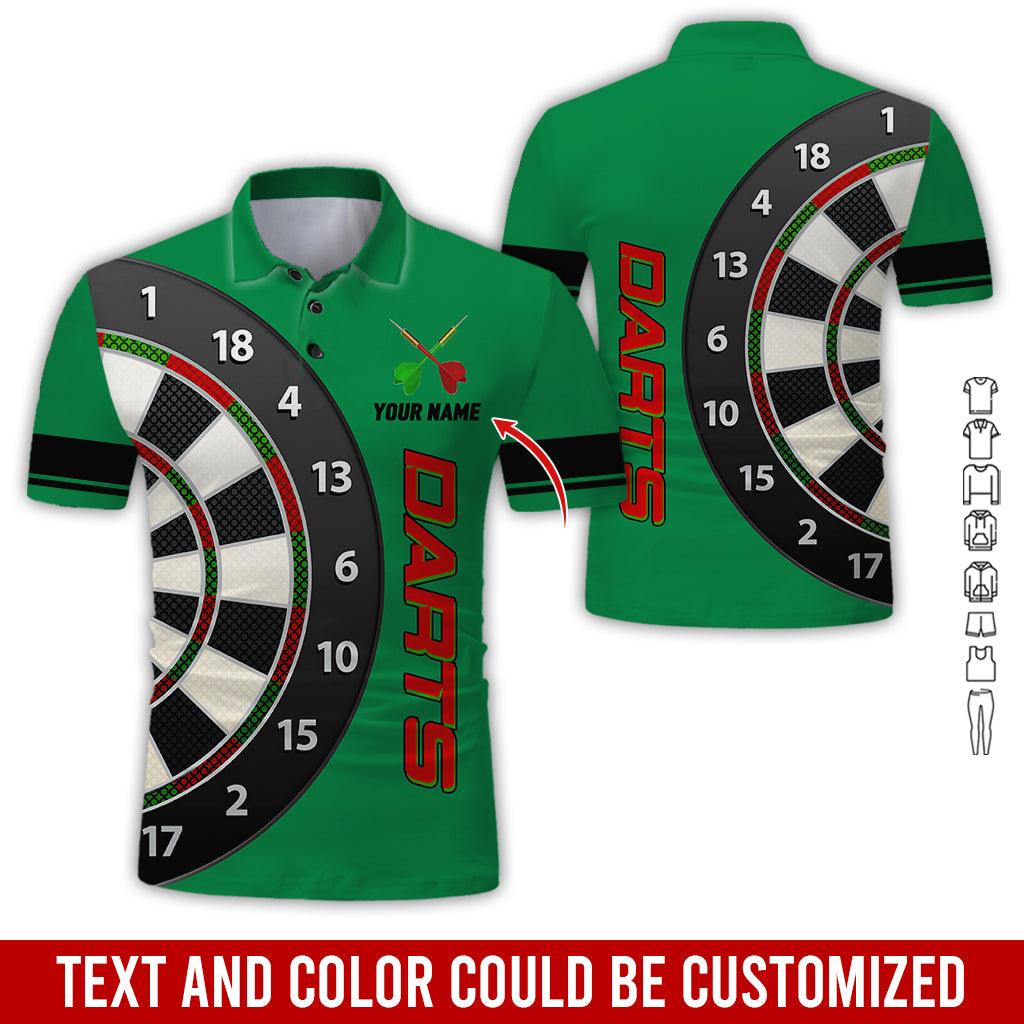 Customized Name Darts Polo Shirt, Personalized Name Darts Is My Love Polo Shirt For Men - Perfect Gift For Darts Lovers, Darts Players - Amzanimalsgift