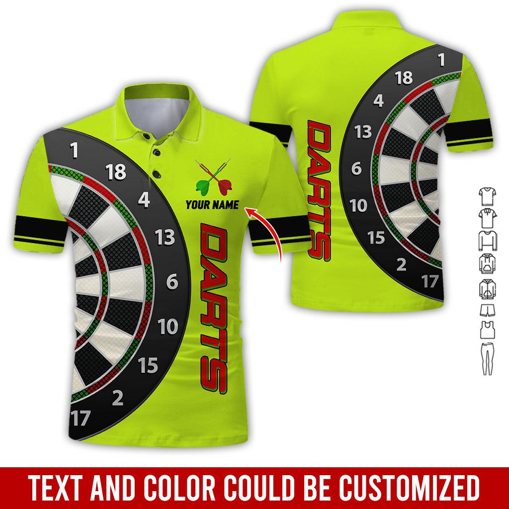 Customized Name Darts Polo Shirt, Personalized Name Darts Is My Love Polo Shirt For Men - Perfect Gift For Darts Lovers, Darts Players - Amzanimalsgift